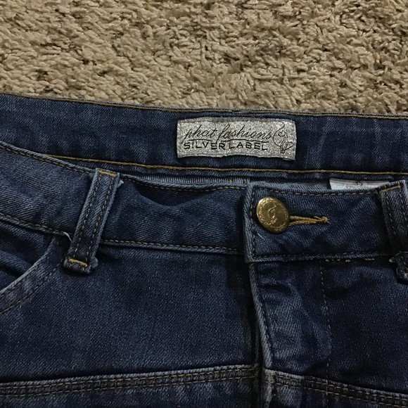 Phat Fashions Silver Label Size 15 Capri Jeans Women's Side Buckles - Picture 13 of 14